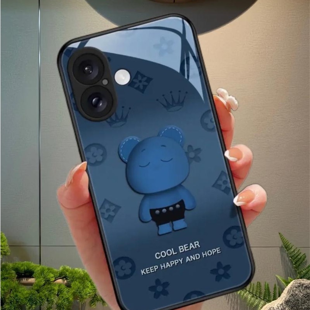 Blue Cool Bear Protective Phone Case for Cell Phones